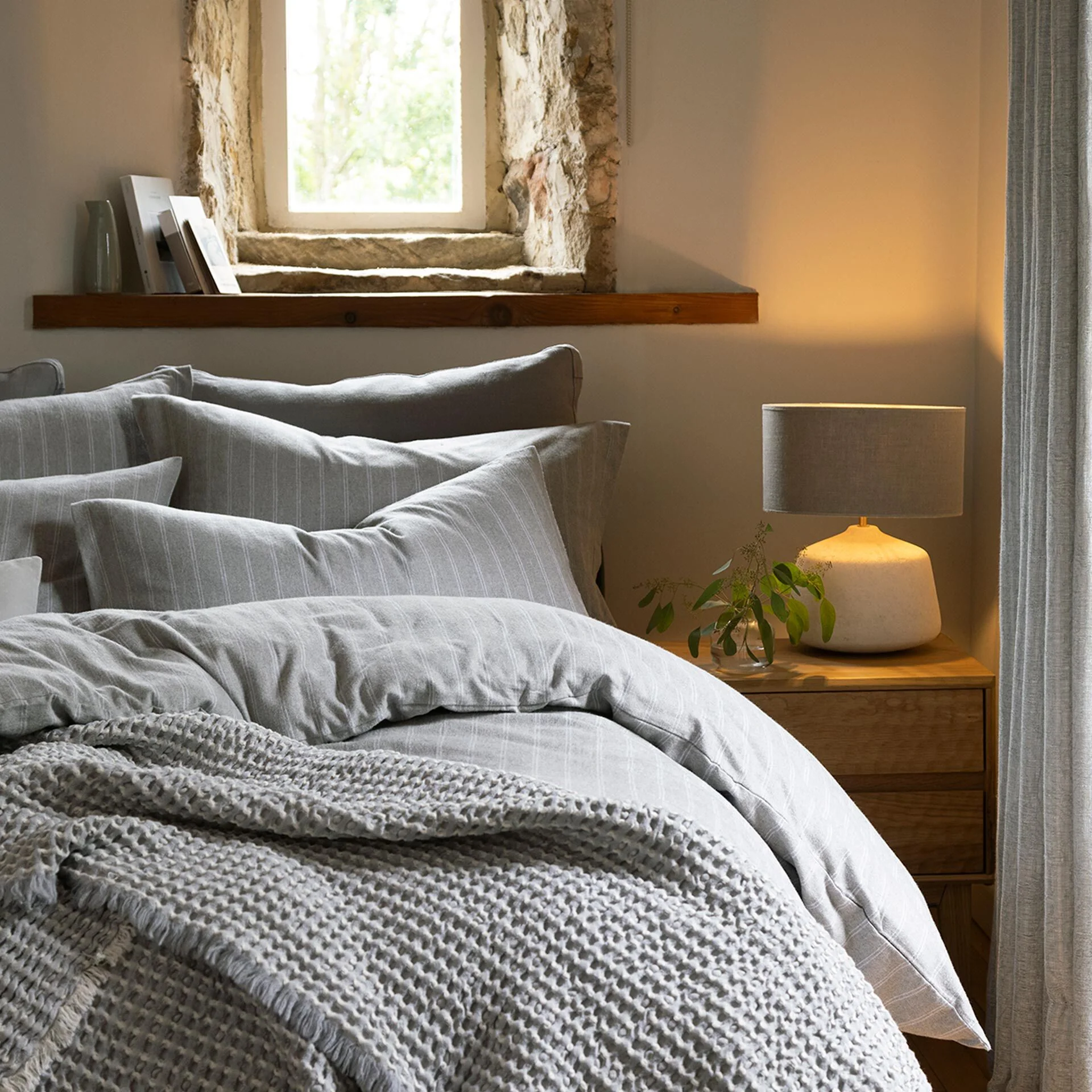 Flannel Stripe Duvet Set - Image 6