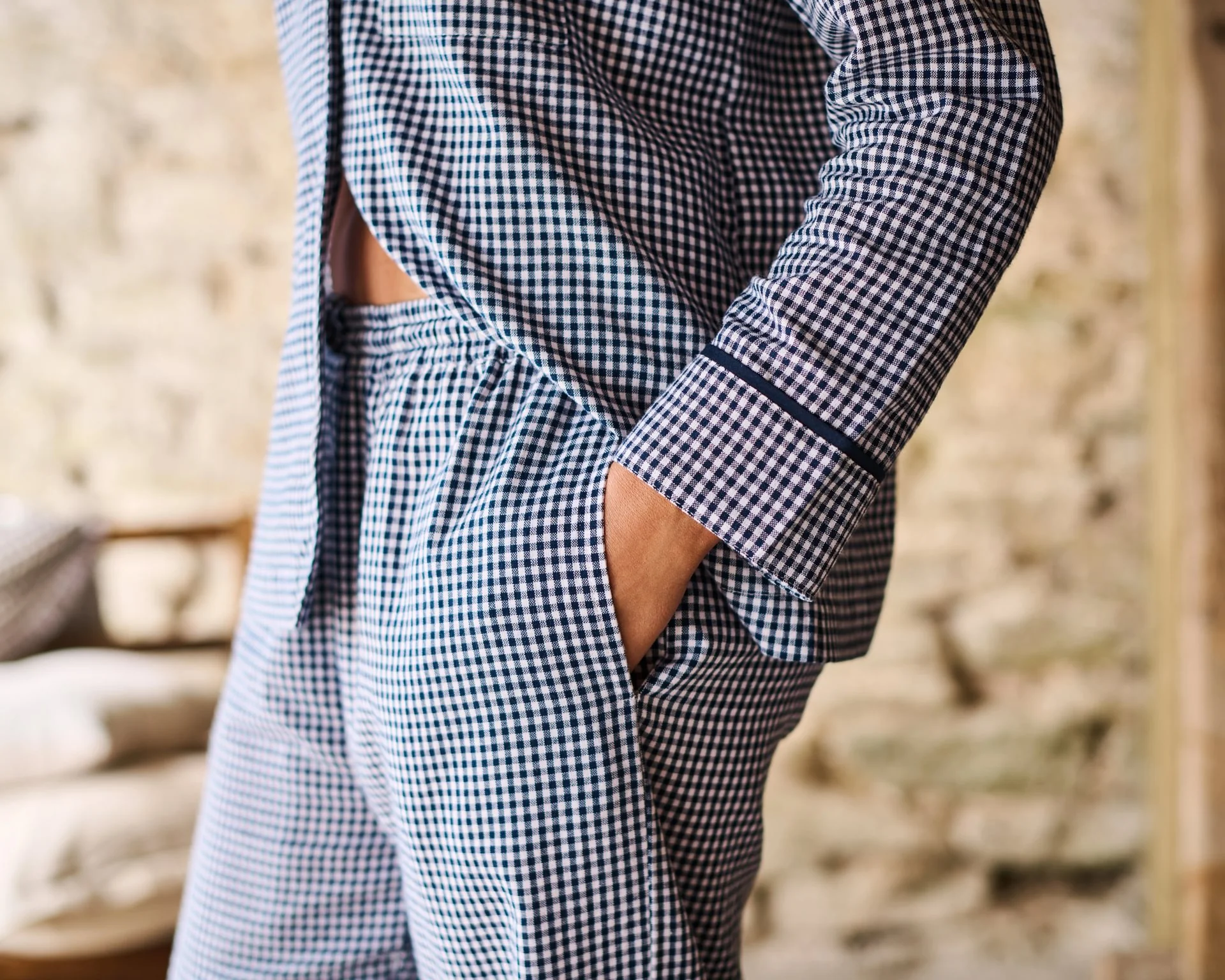 Gingham Oxford Pyjamas - Image 5