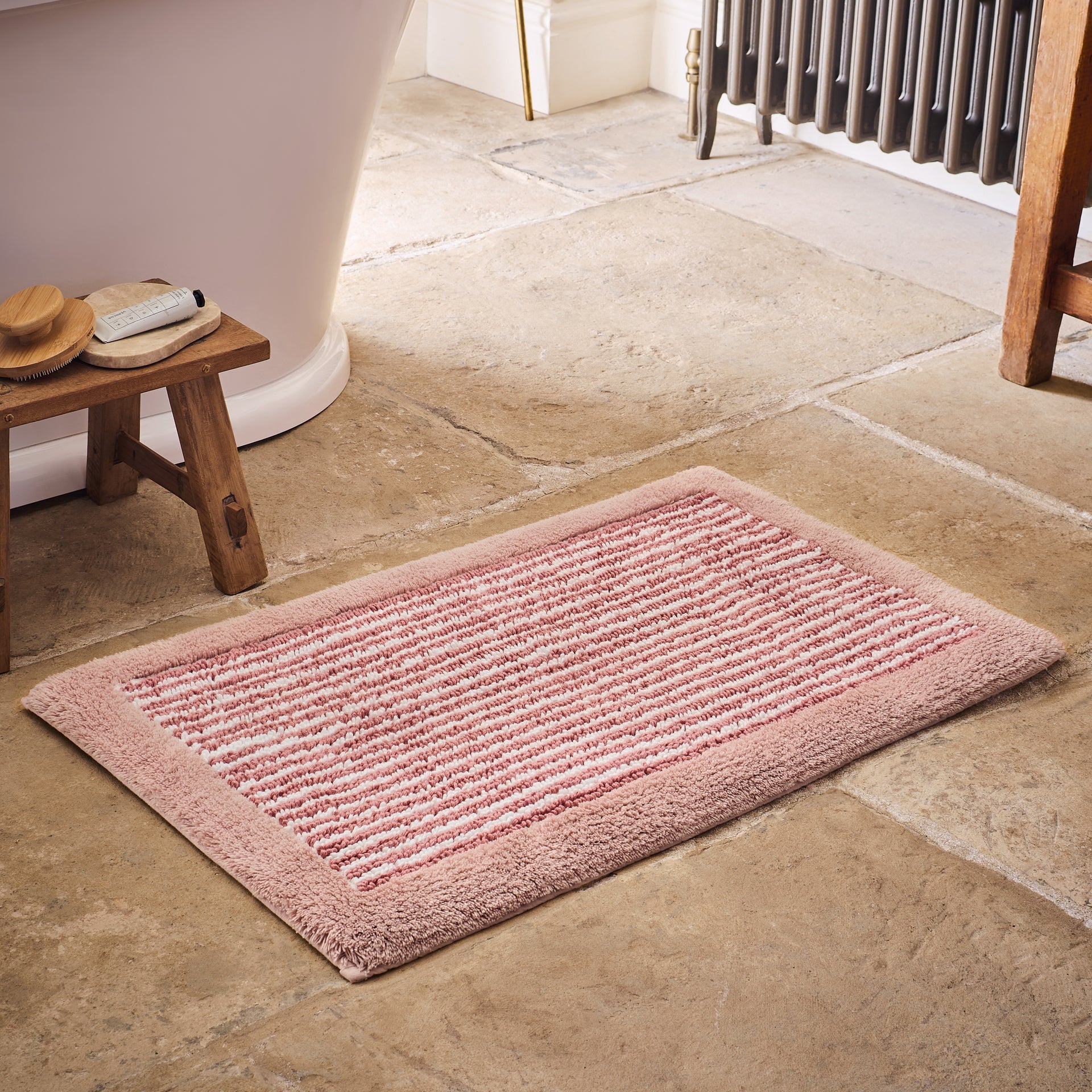Portobello Stripe Bath Mat - Image 10