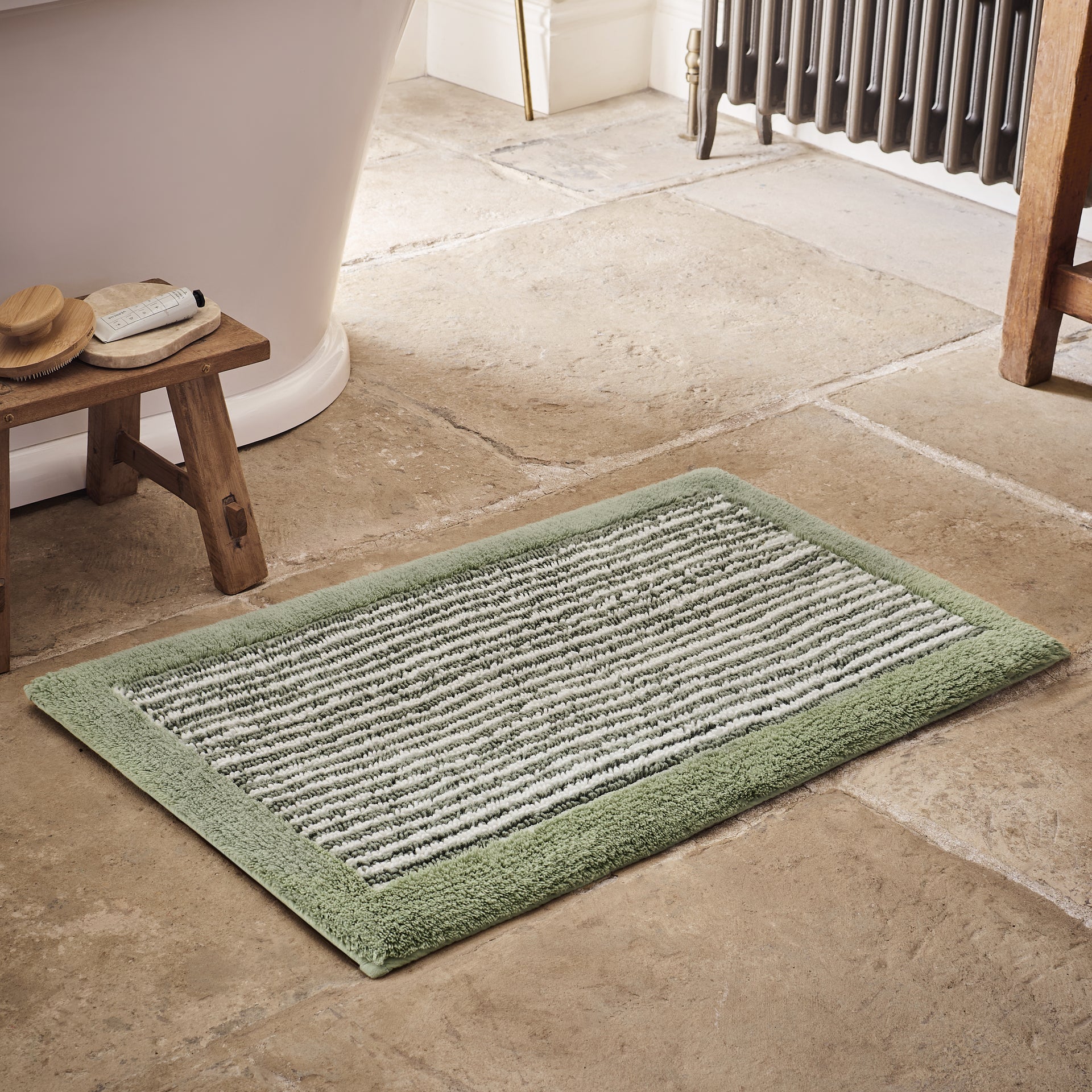 Portobello Stripe Bath Mat - Image 14