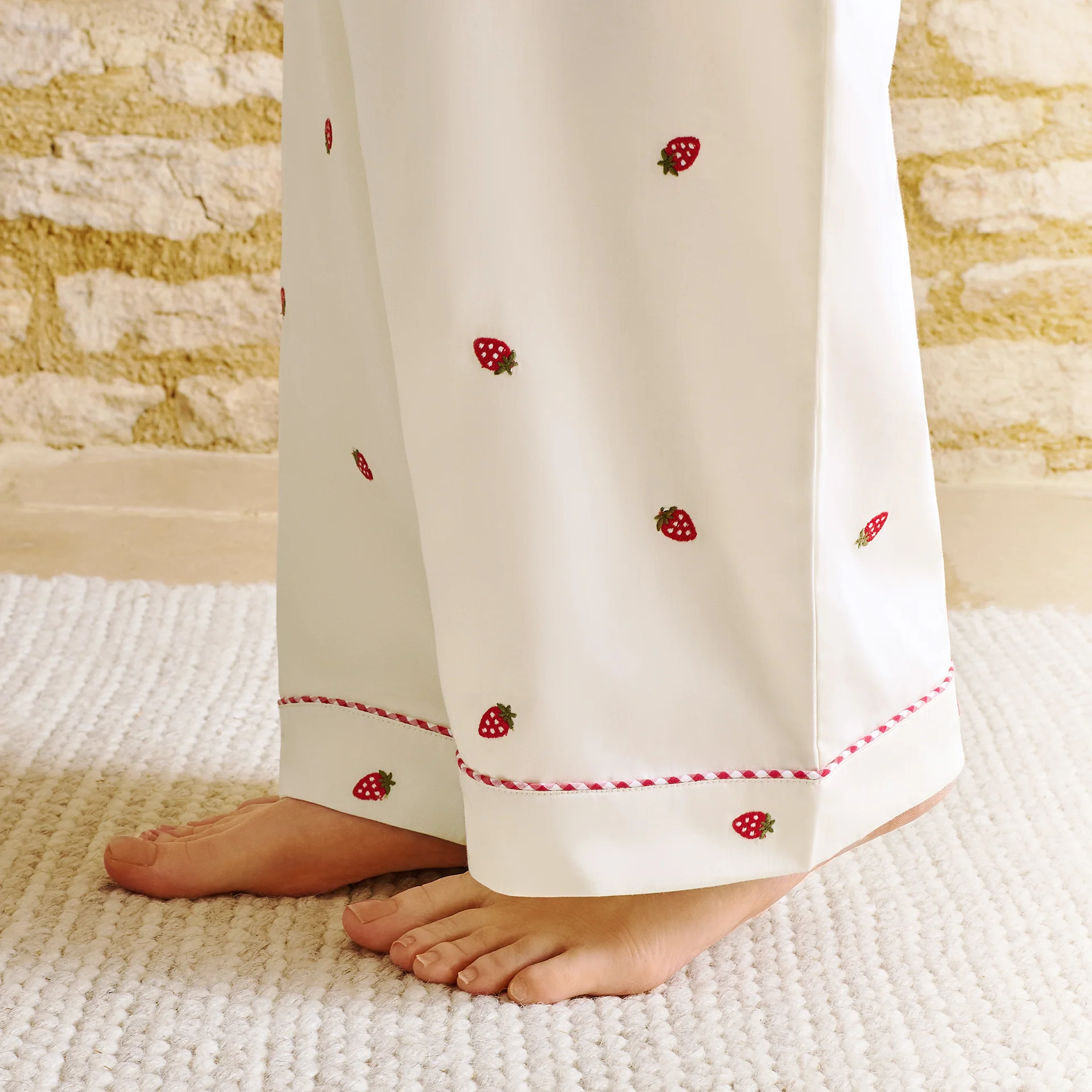 Strawberry Embroidery PJ's - Image 8