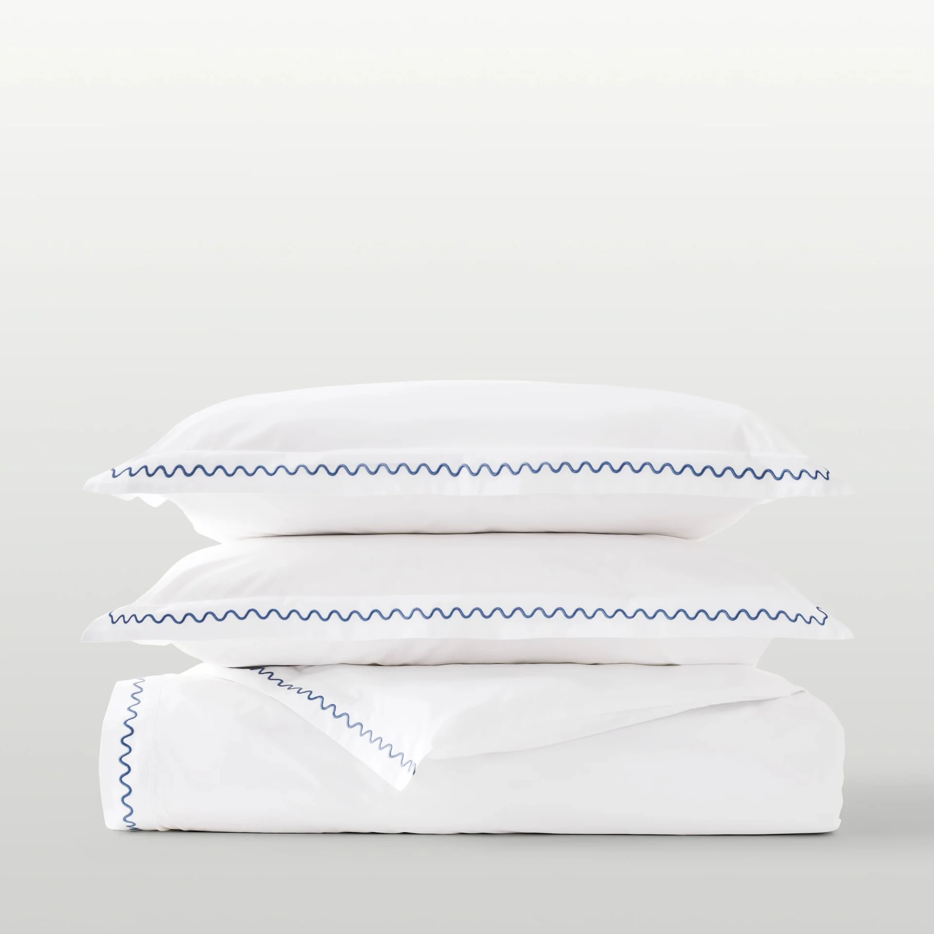 Wave Embroidery Duvet Set