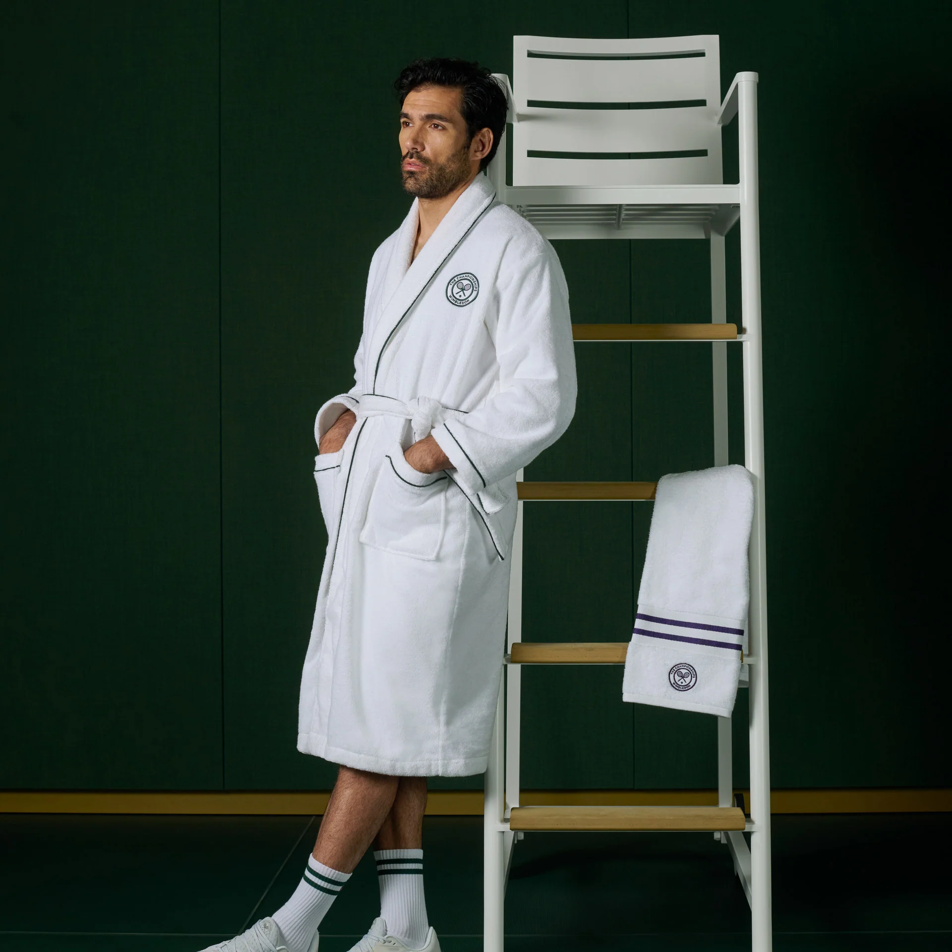 Wimbledon Baseline Stripe Towel Pair - Image 16